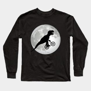 Tyrannosaurus Rex Dino Ride To The Noon Long Sleeve T-Shirt